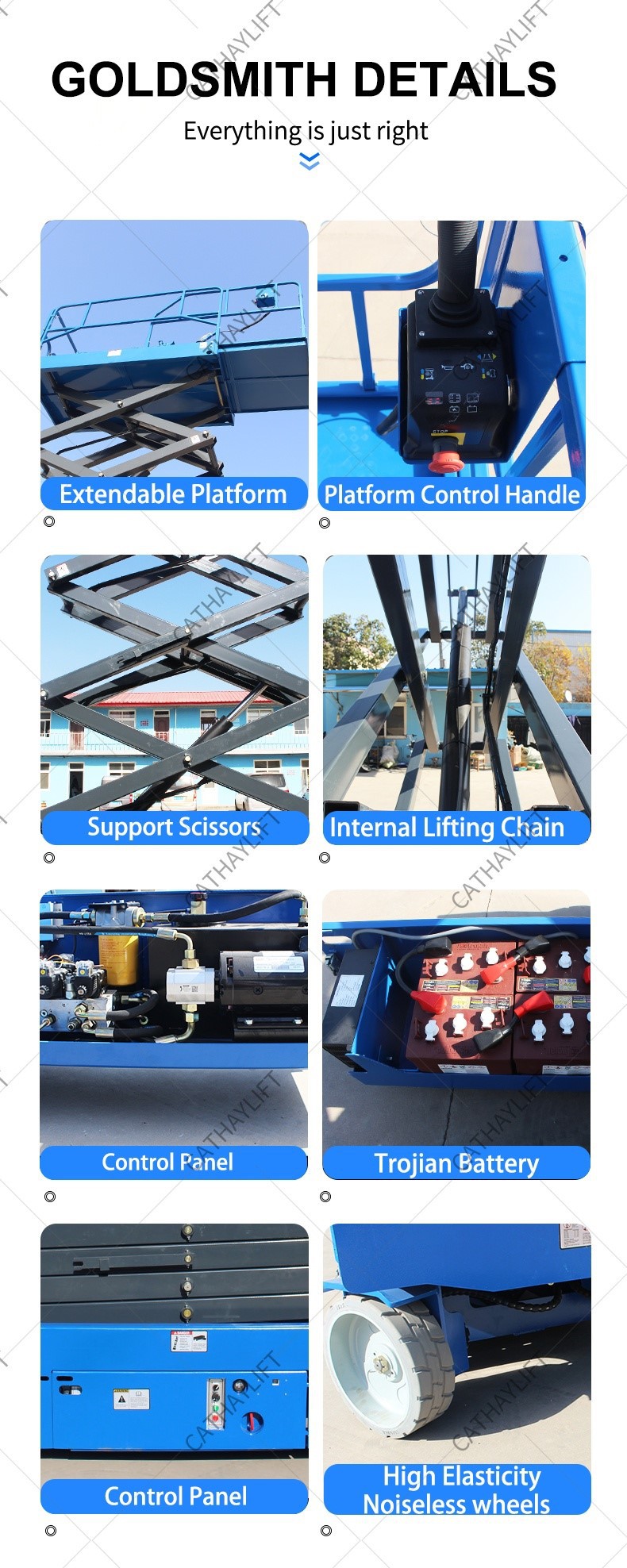 Cathaylift Hydraulic self propeleld scissor lift-Shandong Cathay Machinery Co Ltd 2