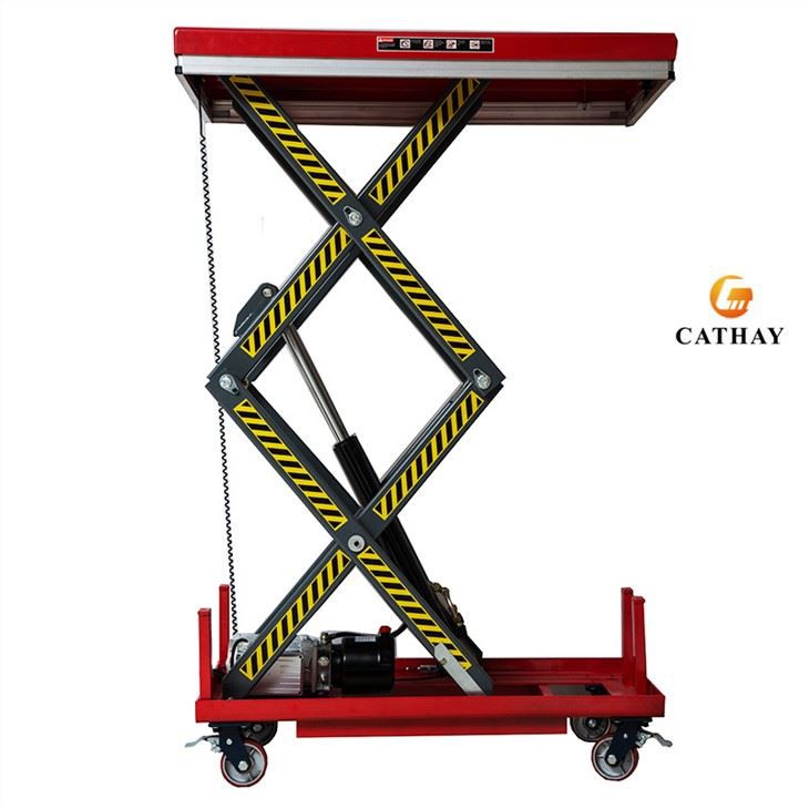 mobile electric scissor lift table