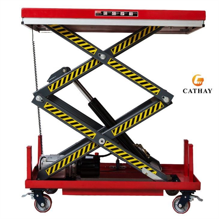 scissor lift table wheels