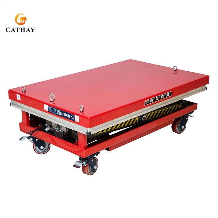 mobile electric scissor lift table