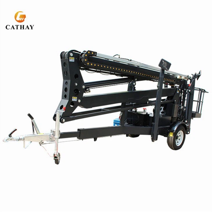 Aerial Work Trailer Boom Man Lift Platform
