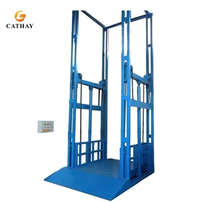 Hidraulički teretni lift s vodilicom